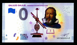 0 Euro Souvenir Galileo Galilei SECD	 2020-1 Color - Andere & Zonder Classificatie