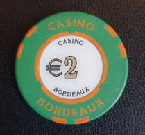 Jeton De Casino "€2 Casino De Bordeaux" - Casino
