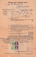 Bayern - 2x5+2x20 Pfg Ludwig/Abschied Meldung Unbest. Pakete Kaiserslautern 1920 - Bavaria