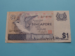 1 $ Dollar ( C/66 216340 ) Singapore ( Voir / See > Scans ) Circulated ! - Singapour