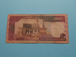 2000 Two Thousand RIALS () Central Bank Of The Islamic Republic Of IRAN ( Voir / See > Scans ) Circulated ! - Irán