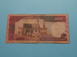 2000 Two Thousand RIALS () Central Bank Of The Islamic Republic Of IRAN ( Voir / See > Scans ) Circulated ! - Iran