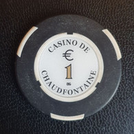 Jeton De Casino "€1 Casino De Chaudfontaine (près De Liège)" Belgique - Casino