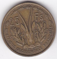 Afrique Occidentale Française 25 Francs 1956 , Bronze Aluminium, LEC# 18 , KM# 7 - Französisch-Westafrika