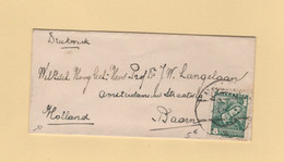 Autriche Petite Enveloppe Format Carte De Visite Destination Hollande - Lettres & Documents