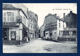 Virton. Grande Rue. Café- Restaurant De La Place Verte. Au Bon Marché, Delhaize Frères. Feldpost Florenville ? - Virton