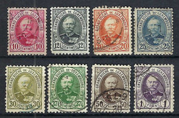 LUXEMBOURG 1891-93: Lot D' Obl. CAD, Dentelures Diverses - 1891 Adolphe Voorzijde