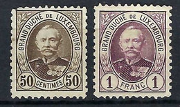 LUXEMBOURG 1891-93: Les Y&T 65-66 Neufs(*) - 1891 Adolphe Voorzijde