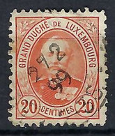 LUXEMBOURG 1891-93: Le Y&T 61 Obl. CAD - 1891 Adolphe Voorzijde