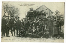 Frontière Franco-Allemande Entre Cirey & Lafrimbole  (groupe De Soldats, Douaniers Et Civils, Poteau Frontière) Pas Circ - Cirey Sur Vezouze