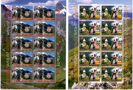 Europa Cept - 2012 - South Ossetia & Georgia - 2.Sheetlet Of 10 Set (imp.) ** MNH - 2012