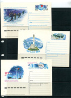 Russia 6 Illustrated Postal Stationary Cards With Original Stamp Unused 13958 - Verzamelingen