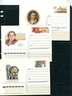 Russia 6 Illustrated Postal Stationary Cards With Original Stamp Unused 13959 - Collections