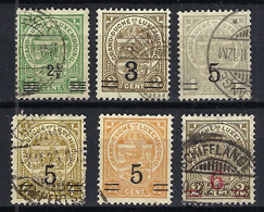 LUXEMBOURG 1916-24: Lot D'obl. CAD - 1907-24 Wapenschild