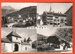 ZRZ-10 Monthey Et Collombey Avec Le Train AOMC Aigle Ollon Monthey Champéry  GF NC Darbellay 25020 - Champéry