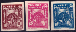 TUNISIE - 1944/45 - Yv.251, Yv.253 & Yv.257 40c, 70c & 1fr50 Non Dentelés - Neufs **/* - Unused Stamps