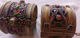 Rare : Paire De Bracelets Anciens Kabyle - Bracciali