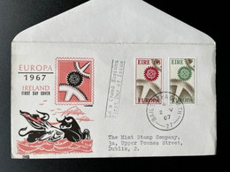 IRELAND 1967 FDC EUROPA CEPT WITH ADDRESS IERLAND EIRE - FDC