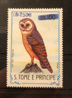 SAO TOME 1996 Birds Surcharge 2500d On Barn Owl MNH - Non Classificati