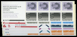 1974, Niederlande, MH 18 U.a., ** - Sonstige & Ohne Zuordnung