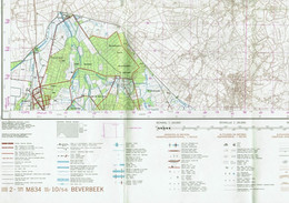 Institut Géographique Militaire Be - "BEVERBEEK" - N° 10/5-6 - Edition: 1973 - Echelle 1/25.000 - Cartes Topographiques