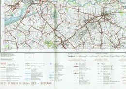 Institut Géographique Militaire Be - "LIER - BERLAAR" - N° 16/5-6 - Edition: 1973 - Echelle 1/25.000 - Cartes Topographiques