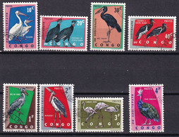 Congo 1963     YT 481/94      Oiseaux     2 Scans - Used Stamps