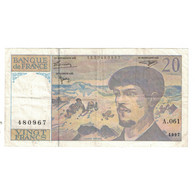 France, 20 Francs, Debussy, 1997, A.061, TTB, Fayette:66ter02a53, KM:151i - 20 F 1980-1997 ''Debussy''