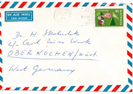 61482 - Australien - 1976 - 45c Weihnachten '76 EF A LpBf MAIL CENTRE ARTARMON -> Westdeutschland - Storia Postale