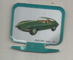 Publicité , Plaque Métal MOBIL ,automobile,JAGUAR TYPE E ,2 Scans - Sonstige & Ohne Zuordnung