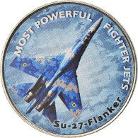 Monnaie, Zimbabwe, Shilling, 2019, Fighter Jet - Flanker, SPL, Nickel Plated - Simbabwe