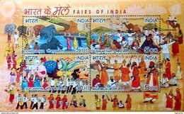 INDIA 2007 Fairs Of India M/S 10 Nos. MINIATURE SHEETS MNH - Sonstige & Ohne Zuordnung