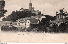 SCHLOSS SCHAUMBURG MIT FRANZOSISCHEM GARTEN 1919 TBE - Schaumburg