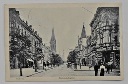 CPA Herne Bahnhofstrasse Mit Mensen & Geschäfte. Allemagne - Hemer