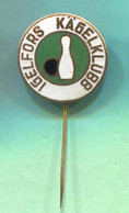 Bowling Club / Kegel Sport Club - IGELFORS Sweden, Old Pin Badge Abzeichen, Enamel - Bowling