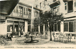 Chamonix * Terrasse Intérieure De L'hôtel Suisse * Restaurant Hôtel - Chamonix-Mont-Blanc