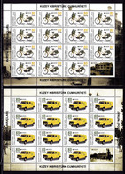 Europa Cept - 2013 - Türkish Cyprus & Zypren - 2.Sheetlet Of 15 Set (Postal Vehicles) ** MNH - 2013