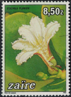 Zaïre 1984 Oblitéré Used Fleur Scaevola Plumieri Y&T CD 1164 SU - Used Stamps