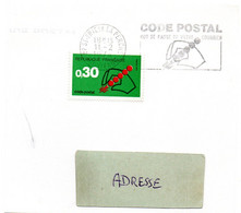 VIENNE / HAUTE - Dépt N° 87 = St YRIEIX La PERCHE 1974 =  FLAMME CONCORDANTE SECAP Illustrée ' CODE POSTAL / Mot Passe' - Codice Postale