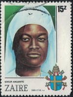 Zaïre 1986 Oblitéré Used Religion Soeur Clémentine Anuarite Y&T CD 1236 SU - Used Stamps