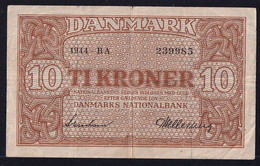 Dänemark Denmark: 10 Kronen 1944 - Serie BA (P-36 / B907a) - Denemarken