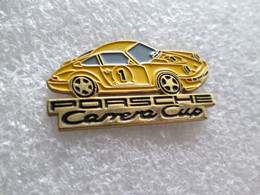 PIN'S    PORSCHE  911    CARRERA CUP   JAUNE  Patrick Pillet - Porsche