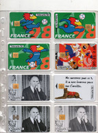 8 Cartes Dans La Feuille De Classement - Lots - Collections