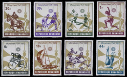 485/492** - Jeux Olypiques De Munich / Olympische Spelen Te Munchen / Olympische Spelen Te München - RWANDA - Springreiten