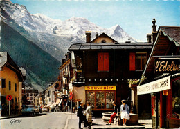 Chamonix Mont Blanc * La Rue Joseph Vallot Et Le Mont Blanc * Voiture Automobile Ancienne Citroën DS - Chamonix-Mont-Blanc