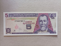 Billete De Guatemala De 5 Quetzales, Año 1998, UNC - Guatemala