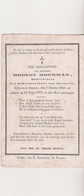 Modest Moerman Deynze Deinze Onderwijzer Te Nazareth 1873, Familie Moerman Vandenborre - Devotion Images