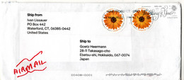 L61493 - USA - 2022 - 2@"Forever" '22 A LpBf HARTFORD CT -> Japan - Storia Postale