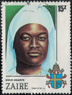 Zaïre 1986 Oblitéré Used Religion Soeur Clémentine Anuarite Y&T CD 1236 SU - Used Stamps
