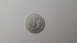 MIX1 REPUBBLICA ITALIANA 1952 LIRE 1 CORNUCOPIA IN SPL NON COMUNE - 1 Lira